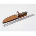 Knife cover leather light brown
