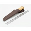 Knife cover leather brown