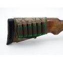 Cartridge belt buttstock 6 bullets 12 gauge fabric with velcro