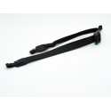 Rifle sling with a 2 bullet cartridge case leather black
