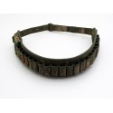 Cartridge belt bandolier open for 24 bullets 12 gauge fabric