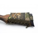 Cartridge belt buttstock 12 gauge fabric and leather