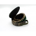 Cartridge belt bandolier case for 50 bullets fabric