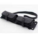 Cartridge belt bandolier 24 bullets 12 gauge leather black