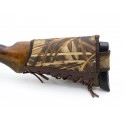 Cartridge belt buttstock 12 gauge fabric and leather
