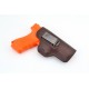 Кобура шкіряна поясна прихованого носіння Форт 19, Glock17 (коричнева) 5512