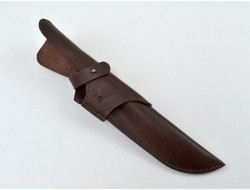 Knife cover leather brown
