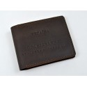 Cover for ID card “Combat participant” leather brown