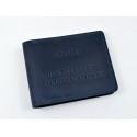 Cover for ID card “Combat participant” leather blue