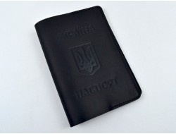 Обложка на паспорт кожа -Крейзи-