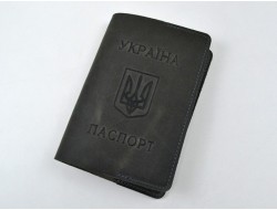 Обкладинка для паспорту шкіра Крейзі