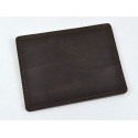 Cardholder leather "Crazy" brown