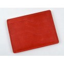 Cardholder leather "Crazy" red
