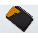 Cardholder leather "Crazy" brown