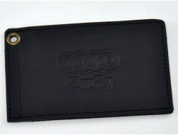 Обложка для автомобильных документов AUDI кожа Крейзи