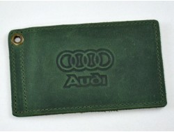 Обложка для автомобильных документов AUDI кожа Крейзи
