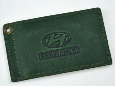 Обложка для автомобильных документов HYUNDAI кожа Крейзи