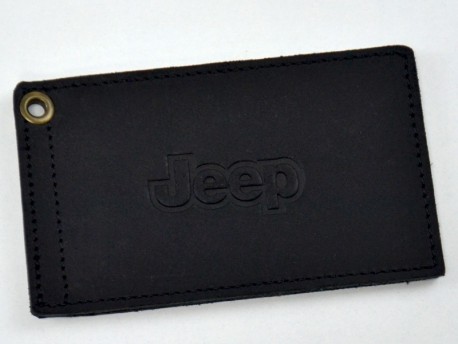 Обложка для автомобильных документов JEEP кожа Крейзи