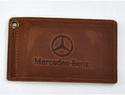 Обложка для автомобильных документов MERCEDES кожа Крейзи
