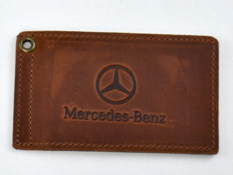 Обложка для автомобильных документов MERCEDES кожа Крейзи