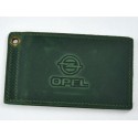 Driver license cover OPEL leather green