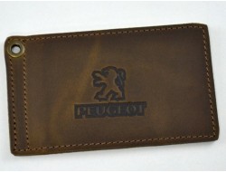 Обложка для автомобильных документов PEUGEOT кожа Крейзи