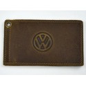 Driver license cover VOLKSWAGEN leather olive