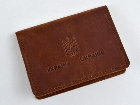 Обкладинка для паспорту ID формату шкіра Крейзі